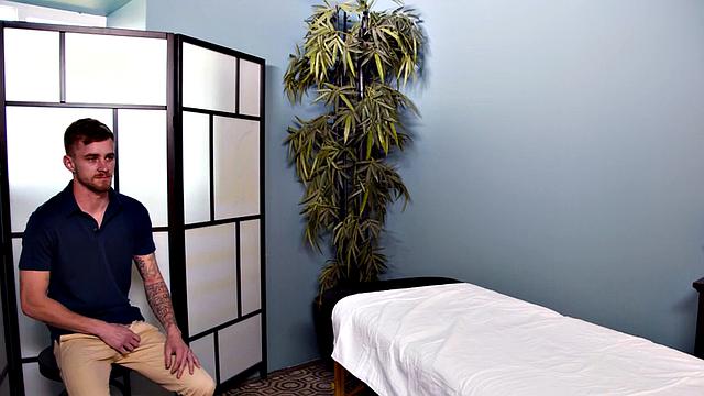 Massaged jock bred by inked stepbro until shooting jizz