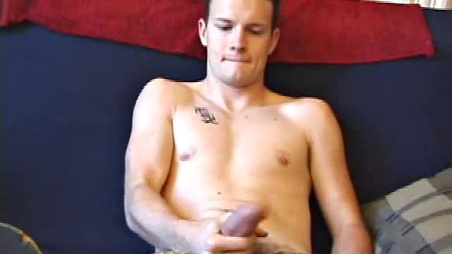 Lex Python gets down and dirty on the sofa, stroking his cock with determination. A true skater ith a "fuck off" attitude, Lex does whatever he wants whenever he wants, including teasing us with his naked body.