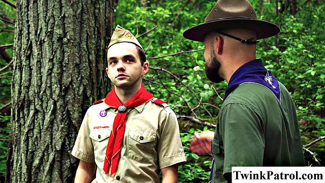 Twink Scout Cheating With His Scout Master