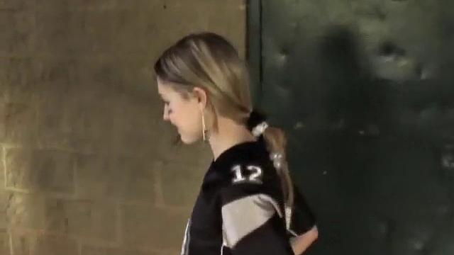 Horny Teen Kitty Karsen Touches herself Outdoors