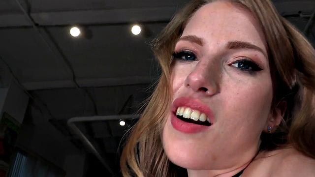 POV busty tattooed babe gets nailed in dirty action