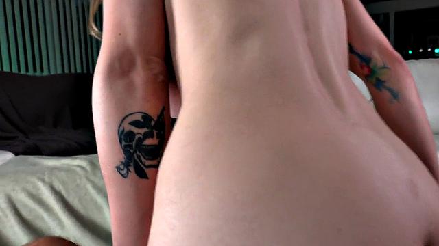 POV busty tattooed babe gets nailed in dirty action