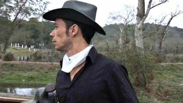 Felipe comes into the barn after a hard day to find sexy Latino Gabriel working up a sweat. Big dick Felipe is horny and talks Gabriel into taking advantage of their solitude, and the two begin one HOT bareback fuck fest in the barn.