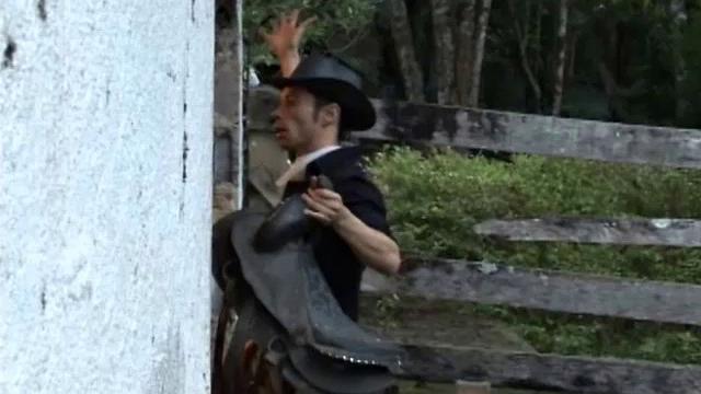 Felipe comes into the barn after a hard day to find sexy Latino Gabriel working up a sweat. Big dick Felipe is horny and talks Gabriel into taking advantage of their solitude, and the two begin one HOT bareback fuck fest in the barn.