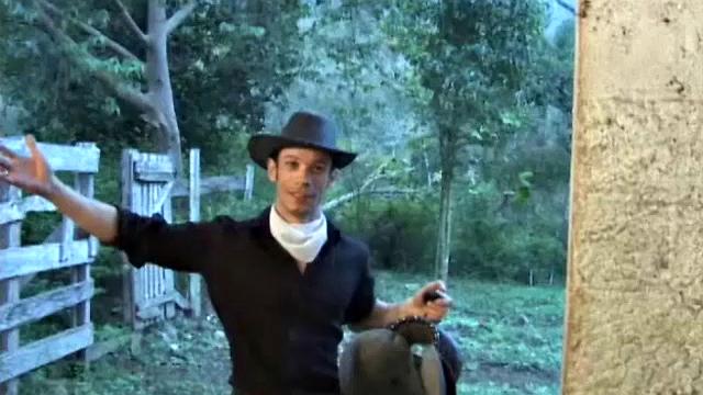 Felipe comes into the barn after a hard day to find sexy Latino Gabriel working up a sweat. Big dick Felipe is horny and talks Gabriel into taking advantage of their solitude, and the two begin one HOT bareback fuck fest in the barn.