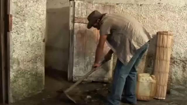 Felipe comes into the barn after a hard day to find sexy Latino Gabriel working up a sweat. Big dick Felipe is horny and talks Gabriel into taking advantage of their solitude, and the two begin one HOT bareback fuck fest in the barn.