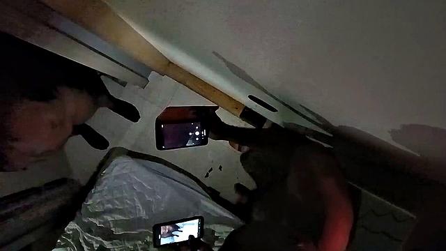 A Texas ebony MILF get her big ass and mouth satisfied in glory hole action