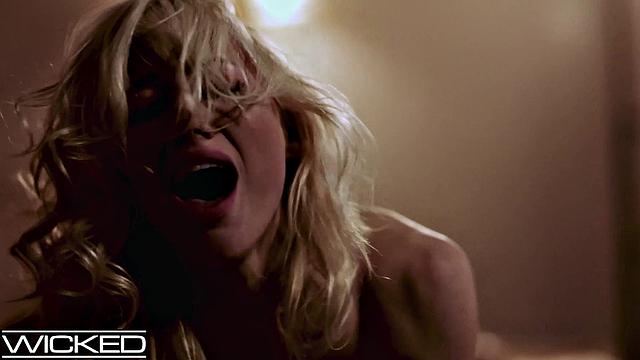 Wicked - HOT Lesbian Blonde Facesitting And Eating Out