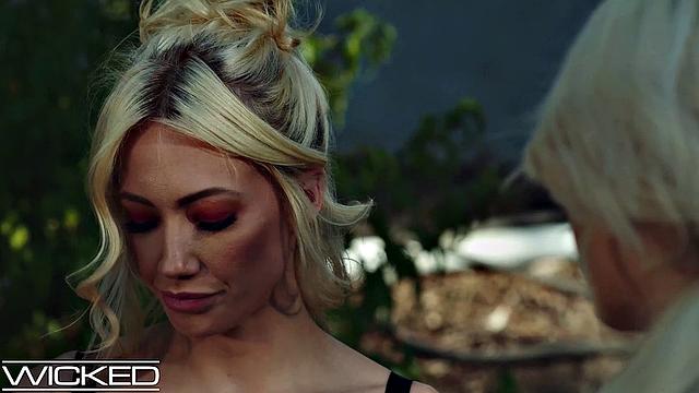 Wicked - HOT Lesbian Blonde Facesitting And Eating Out