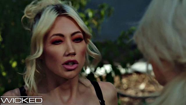 Wicked - HOT Lesbian Blonde Facesitting And Eating Out