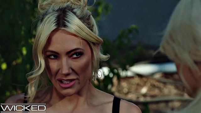 Wicked - HOT Lesbian Blonde Facesitting And Eating Out