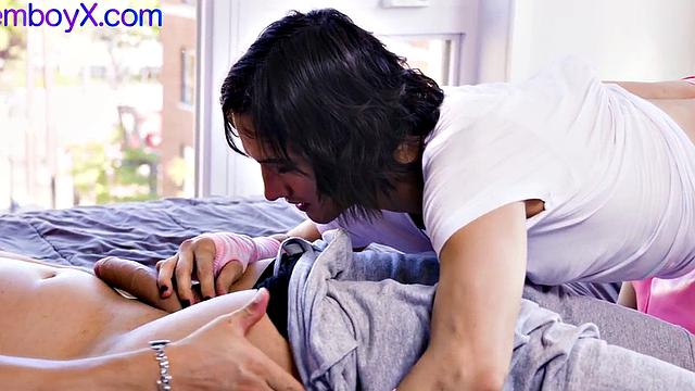 Upskirt sissy femboy asspounded