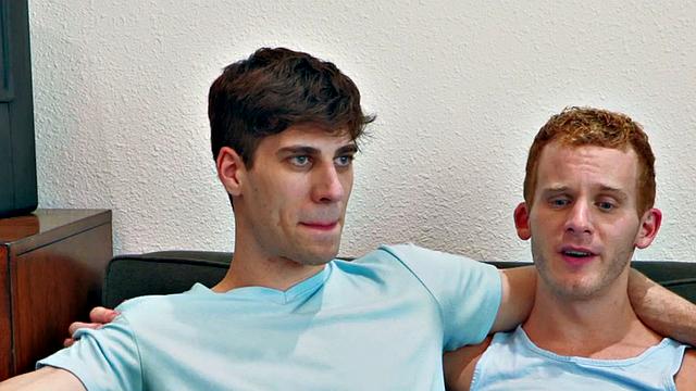 Eager athletic jock drilling his BF till cumshot