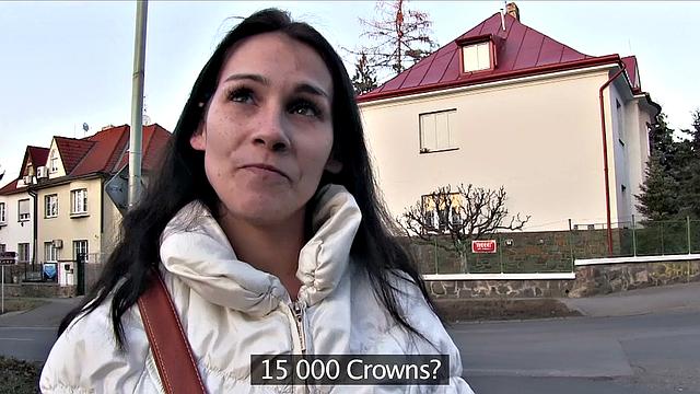 Pretty Dark Haired Girl Surprises Stranger With Huge Tits