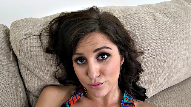 Watch Renee's bald pussy get fingered & fucked in various positions while riding cowgirl