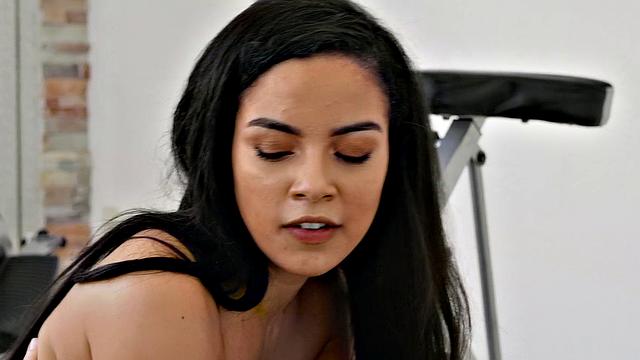Maya's steamy gym session with a hard cock in every position imaginable