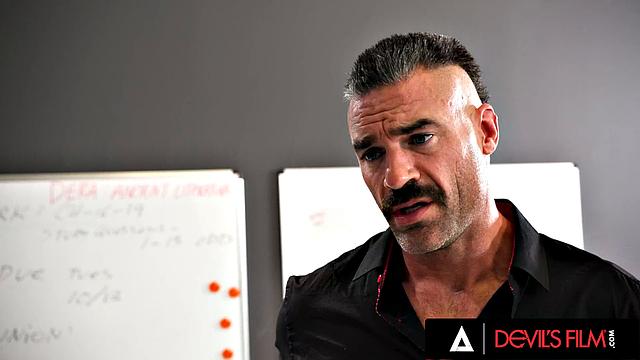 DEVILS FILM - Teacher Caught With Her Student Mistress By Wife And She Demands To Join