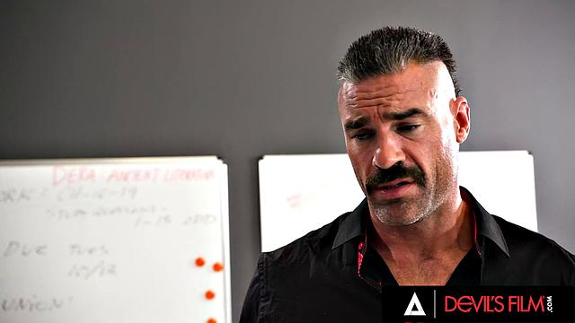 DEVILS FILM - Teacher Caught With Her Student Mistress By Wife And She Demands To Join