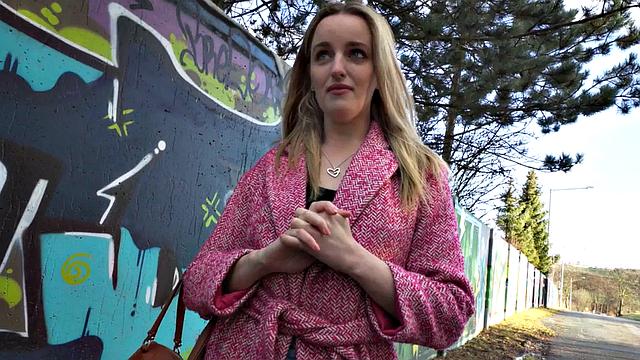 Euro babe POV suck and after picking up on street