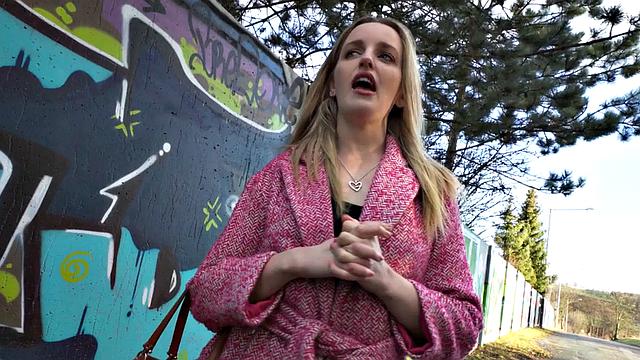 Euro babe POV suck and after picking up on street