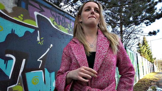 Euro babe POV suck and after picking up on street