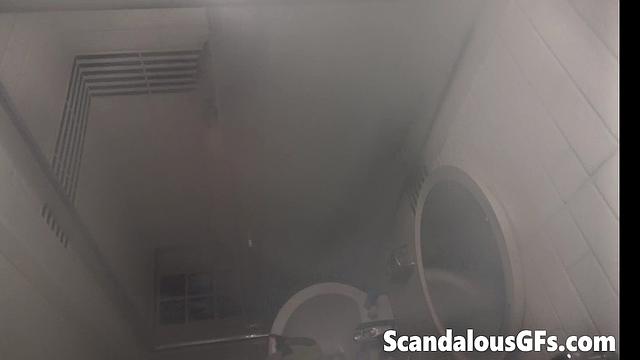 Video of my stepsis taking a long rejuvenating hot water shower