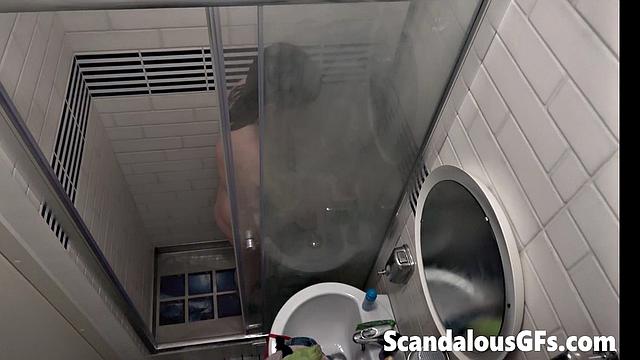 Video of my stepsis taking a long rejuvenating hot water shower