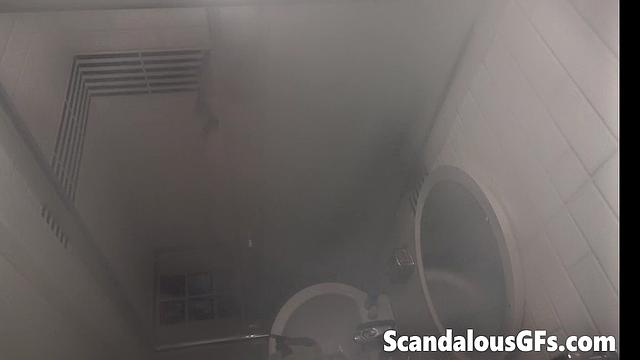 Video of my stepsis taking a long rejuvenating hot water shower