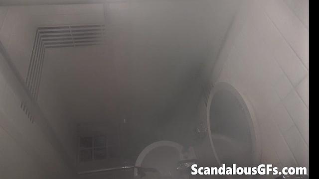 Video of my stepsis taking a long rejuvenating hot water shower