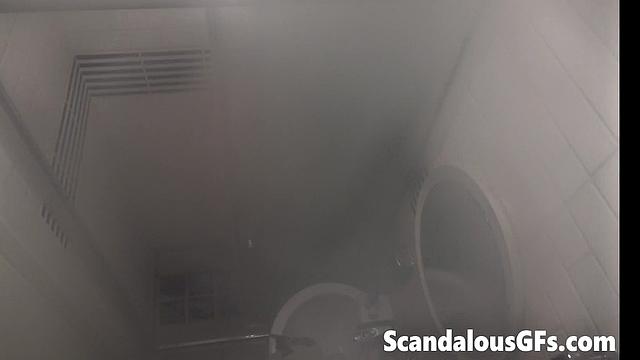 Video of my stepsis taking a long rejuvenating hot water shower