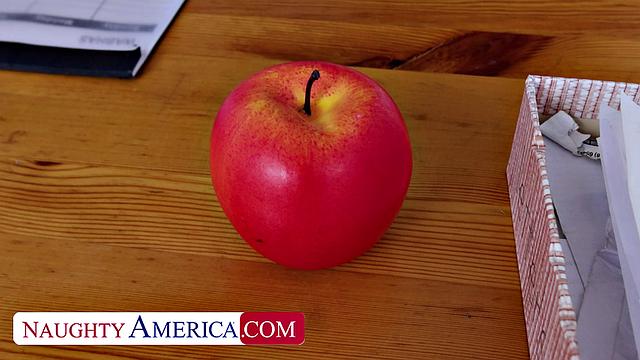 Professor Cali Sweets has alone time with her student in class