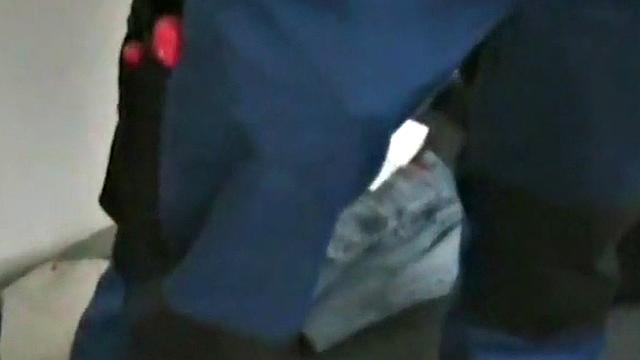 Amateur German barebacks 2 bottoms till cum on ass