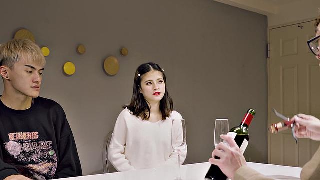 A sexy wife has her eyes on her husband's bro