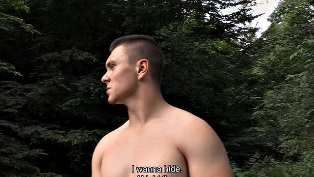 Euro picked up stud barebacked outdoors for POV cumshot