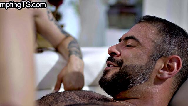 Classy stockings tgirl riding hung