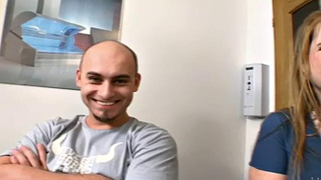 Oiled up and ready to ride: Heavy Hitters in reverse cowgirl with huge tits and bra