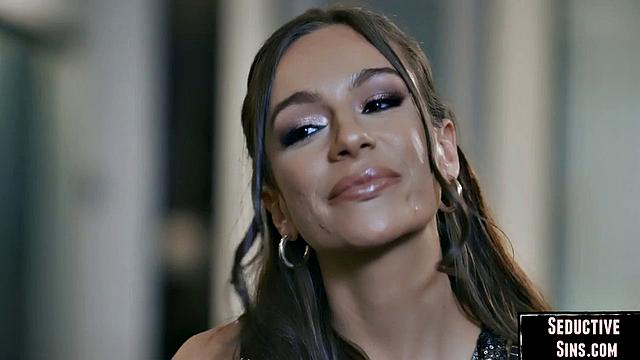 Gorgeous babe fucked by lover