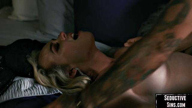 Gorgeous babe fucked by lover