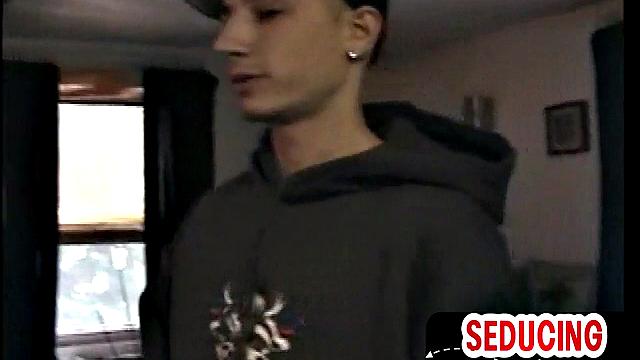 Homemade DILF sucks hairy cock with butt plug in ass