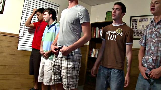 College stud fucked in ass for fraternity entrance