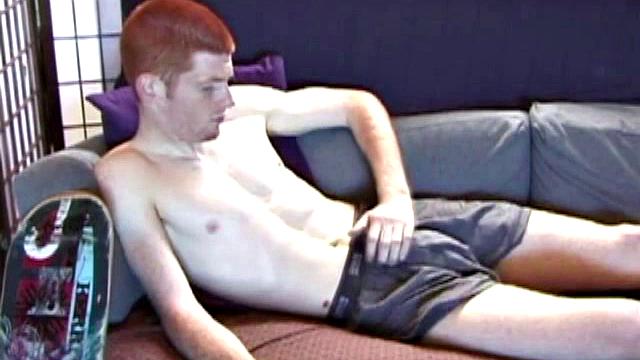 When young amateur Tristian gets naked his rock hard cock pops out and he starts stroking it. He gives his stiff meat a good workout, and then pumps out a cum load onto his face.