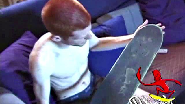 When young amateur Tristian gets naked his rock hard cock pops out and he starts stroking it. He gives his stiff meat a good workout, and then pumps out a cum load onto his face.