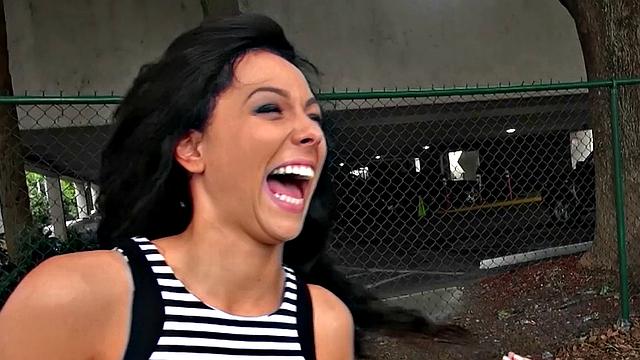 Watch Harlow, a pierced tattooed brunette, give a POV handjob and get fucked in the bedroom