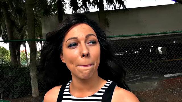 Watch Harlow, a pierced tattooed brunette, give a POV handjob and get fucked in the bedroom