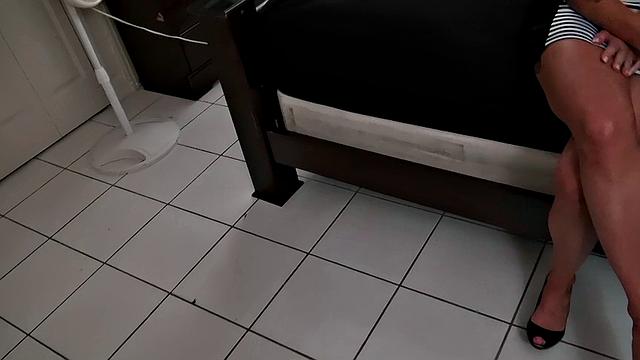 Watch Harlow, a pierced tattooed brunette, give a POV handjob and get fucked in the bedroom