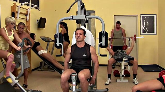 Get ready for a wild gym class with a group of boys and their big tits!