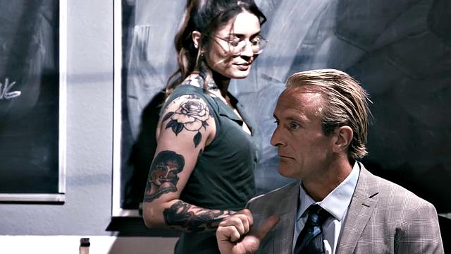 Wild stepdaughter drilled by stepfather in pussy