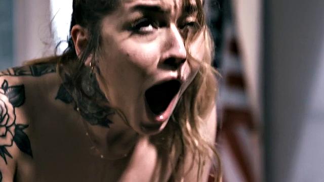 Wild stepdaughter drilled by stepfather in pussy