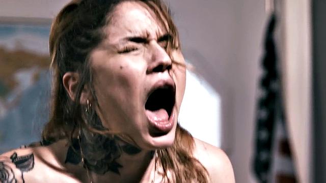 Wild stepdaughter drilled by stepfather in pussy