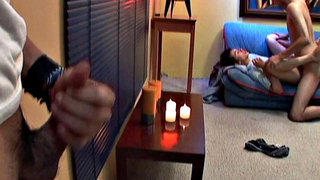 Real Hispanic twink enjoys being anal at home